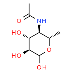 ChemSpider 2D Image | 4-Acetamido-4,6-dideoxy-L-glucopyranose | C8H15NO5
