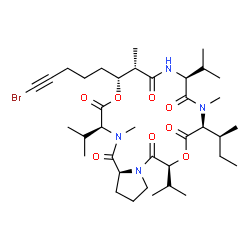 ChemSpider 2D Image | odobromoamide | C37H59BrN4O8