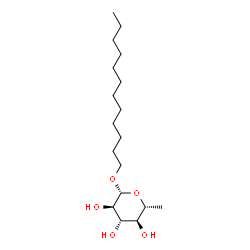 ChemSpider 2D Image | Dodecyl 6-deoxy-beta-D-glucopyranoside | C18H36O5