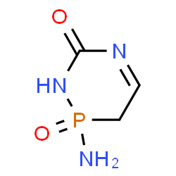 ChemSpider 2D Image | 2-Amino-2,3-dihydro-1,5,2-diazaphosphinin-6(1H)-one 2-oxide | C3H6N3O2P