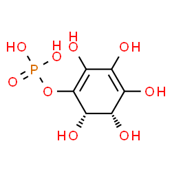 ChemSpider 2D Image | (5R,6S)-2,3,4,5,6-Pentahydroxy-1,3-cyclohexadien-1-yl dihydrogen phosphate | C6H9O9P