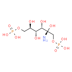 ChemSpider 2D Image | 2-C-Amino-1,6-di-O-phosphono-D-mannitol | C6H17NO12P2