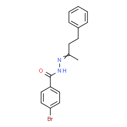 ChemSpider 2D Image | 4-Bromo-N'-(4-phenyl-2-butanylidene)benzohydrazide | C17H17BrN2O