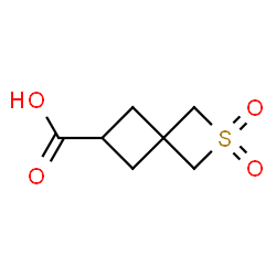 ChemSpider 2D Image | 2-Thiaspiro[3.3]heptane-6-carboxylic acid 2,2-dioxide | C7H10O4S