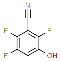 ChemSpider 2D Image | 2,3,6-Trifluoro-5-hydroxybenzonitrile | C7H2F3NO