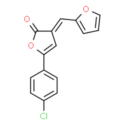 ChemSpider 2D Image | 5-(4-Chloro-phenyl)-3-furan-2-ylmethylene-3H-furan-2-one | C15H9ClO3