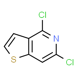 ChemSpider 2D Image | 4,6-Dichlorothieno[3,2-c]pyridine | C7H3Cl2NS