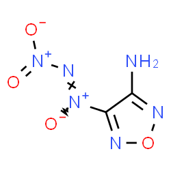 ChemSpider 2D Image | 4-[(Z)-Nitro-NNO-azoxy]-1,2,5-oxadiazol-3-amine | C2H2N6O4