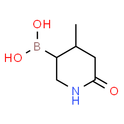 ChemSpider 2D Image | (4-Methyl-6-oxo-3-piperidinyl)boronic acid | C6H12BNO3