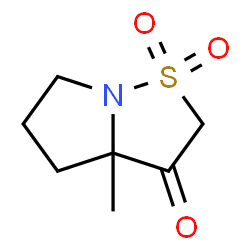 ChemSpider 2D Image | 3a-Methyltetrahydropyrrolo[1,2-b][1,2]thiazol-3(2H)-one 1,1-dioxide | C7H11NO3S