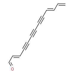 ChemSpider 2D Image | (2E,10E)-2,10,12-Tridecatriene-4,6,8-triynal | C13H8O