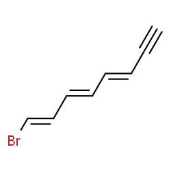 ChemSpider 2D Image | (1E,3E,5E)-1-Bromo-1,3,5-octatrien-7-yne | C8H7Br