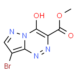 ChemSpider 2D Image | Methyl 8-bromo-4-hydroxypyrazolo[5,1-c][1,2,4]triazine-3-carboxylate | C7H5BrN4O3