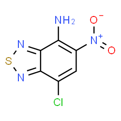 ChemSpider 2D Image | 7-Chloro-5-nitro-2,1,3-benzothiadiazol-4-amine | C6H3ClN4O2S