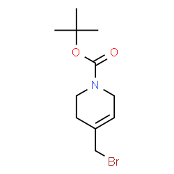ChemSpider 2D Image | 2-Methyl-2-propanyl 4-(bromomethyl)-3,6-dihydro-1(2H)-pyridinecarboxylate | C11H18BrNO2
