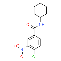 ChemSpider 2D Image | 4-Chloro-N-cyclohexyl-3-nitrobenzamide | C13H15ClN2O3
