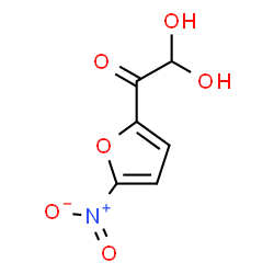 ChemSpider 2D Image | 2,2-Dihydroxy-1-(5-nitro-2-furyl)ethanone | C6H5NO6