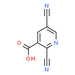 ChemSpider 2D Image | 2,5-Dicyanonicotinic acid | C8H3N3O2