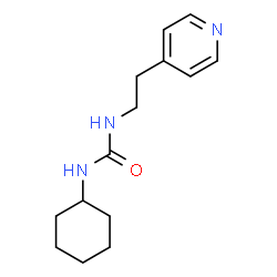 ChemSpider 2D Image | 1-Cyclohexyl-3-[2-(4-pyridinyl)ethyl]urea | C14H21N3O