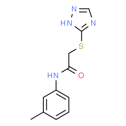 ChemSpider 2D Image | acetamide, N-(3-methylphenyl)-2-(4H-1,2,4-triazol-3-ylthio)- | C11H12N4OS