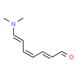 ChemSpider 2D Image | (2E,4Z,6E)-7-(Dimethylamino)-2,4,6-heptatrienal | C9H13NO
