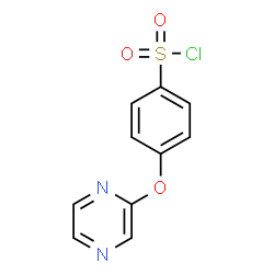 ChemSpider 2D Image | 4-(2-Pyrazinyloxy)benzenesulfonyl chloride | C10H7ClN2O3S