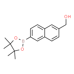 ChemSpider 2D Image | [6-(4,4,5,5-Tetramethyl-1,3,2-dioxaborolan-2-yl)-2-naphthyl]methanol | C17H21BO3