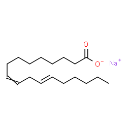 ChemSpider 2D Image | Sodium (9Z)-9,12-octadecadienoate | C18H31NaO2