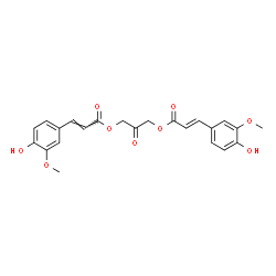 ChemSpider 2D Image | 2-Oxo-1,3-propanediyl (2E,2'E)bis[3-(4-hydroxy-3-methoxyphenyl)acrylate] | C23H22O9