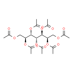 ChemSpider 2D Image | (2R,3S,4S,5S,6S)-5,6,7-Triacetoxy-1,2,3,4-heptanetetrayl tetraacetate | C21H30O14
