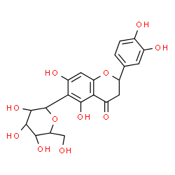 ChemSpider 2D Image | (6R)-2,6-Anhydro-6-[(2R)-2-(3,4-dihydroxyphenyl)-5,7-dihydroxy-4-oxo-3,4-dihydro-2H-chromen-6-yl]-L-altritol | C21H22O11