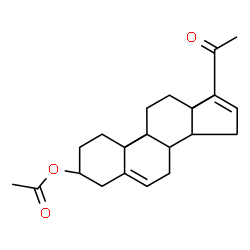 ChemSpider 2D Image | (3beta,9beta,10alpha,14beta)-20-Oxopregna-5,16-dien-3-yl acetate | C23H32O3