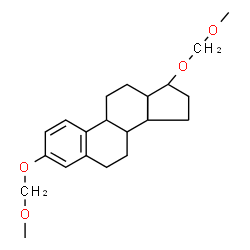 ChemSpider 2D Image | (8alpha,9beta,17beta)-3,17-Bis(methoxymethoxy)estra-1,3,5(10)-triene | C22H32O4