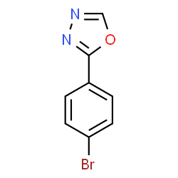 ChemSpider 2D Image | 2-(4-bromophenyl)-1,3,4-oxadiazole | C8H5BrN2O
