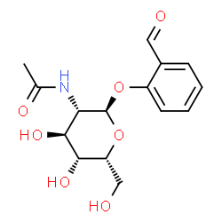 ChemSpider 2D Image | 2-Formylphenyl 2-acetamido-2-deoxy-alpha-D-idopyranoside | C15H19NO7
