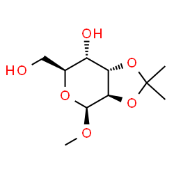 ChemSpider 2D Image | Methyl 2,3-O-isopropylidene-beta-L-altropyranoside | C10H18O6