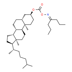 ChemSpider 2D Image | [(3beta,5beta,9beta,13alpha,14beta,20S)-Cholestan-3-yloxy][(4-heptanylideneamino)oxy]methanone | C35H61NO3