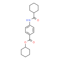 ChemSpider 2D Image | Cyclohexyl 4-[(cyclohexylcarbonyl)amino]benzoate | C20H27NO3