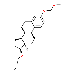 ChemSpider 2D Image | (8alpha,13alpha,17beta)-3,17-Bis(methoxymethoxy)estra-1(10),2,4-triene | C22H32O4