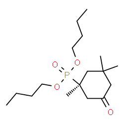 ChemSpider 2D Image | Dibutyl [(1S)-1,3,3-trimethyl-5-oxocyclohexyl]phosphonate | C17H33O4P