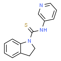 ChemSpider 2D Image | N-(3-Pyridinyl)-1-indolinecarbothioamide | C14H13N3S