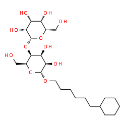 ChemSpider 2D Image | 6-Cyclohexylhexyl 4-O-beta-L-talopyranosyl-alpha-L-talopyranoside | C24H44O11