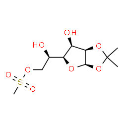 ChemSpider 2D Image | 1,2-O-Isopropylidene-6-O-(methylsulfonyl)-alpha-D-gulofuranose | C10H18O8S