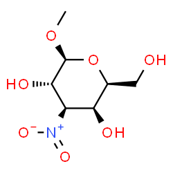 ChemSpider 2D Image | Methyl 3-deoxy-3-nitro-beta-L-galactopyranoside | C7H13NO7
