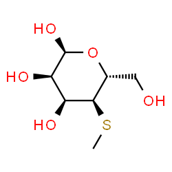 ChemSpider 2D Image | 4-S-Methyl-4-thio-alpha-D-allopyranose | C7H14O5S