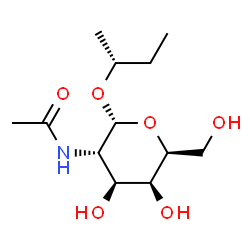 ChemSpider 2D Image | (2R)-2-Butanyl 2-acetamido-2-deoxy-alpha-L-galactopyranoside | C12H23NO6