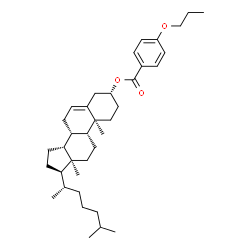 ChemSpider 2D Image | (3beta,9beta,13alpha,14beta,20S)-Cholest-5-en-3-yl 4-propoxybenzoate | C37H56O3