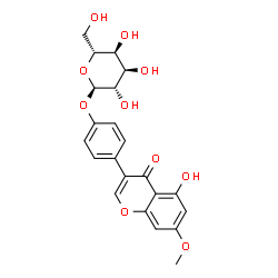 ChemSpider 2D Image | 4-(5-Hydroxy-7-methoxy-4-oxo-4H-chromen-3-yl)phenyl alpha-D-altropyranoside | C22H22O10