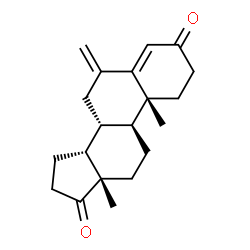 ChemSpider 2D Image | (14beta)-6-Methyleneandrost-4-ene-3,17-dione | C20H26O2