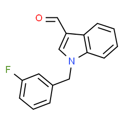 ChemSpider 2D Image | 1-(3-Fluorobenzyl)-1H-indole-3-carbaldehyde | C16H12FNO